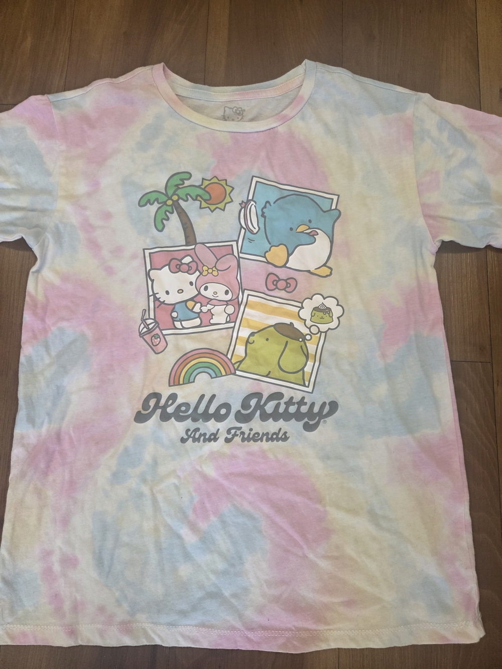 Hello Kitty And Friends Pastel Tie-Dye Tee